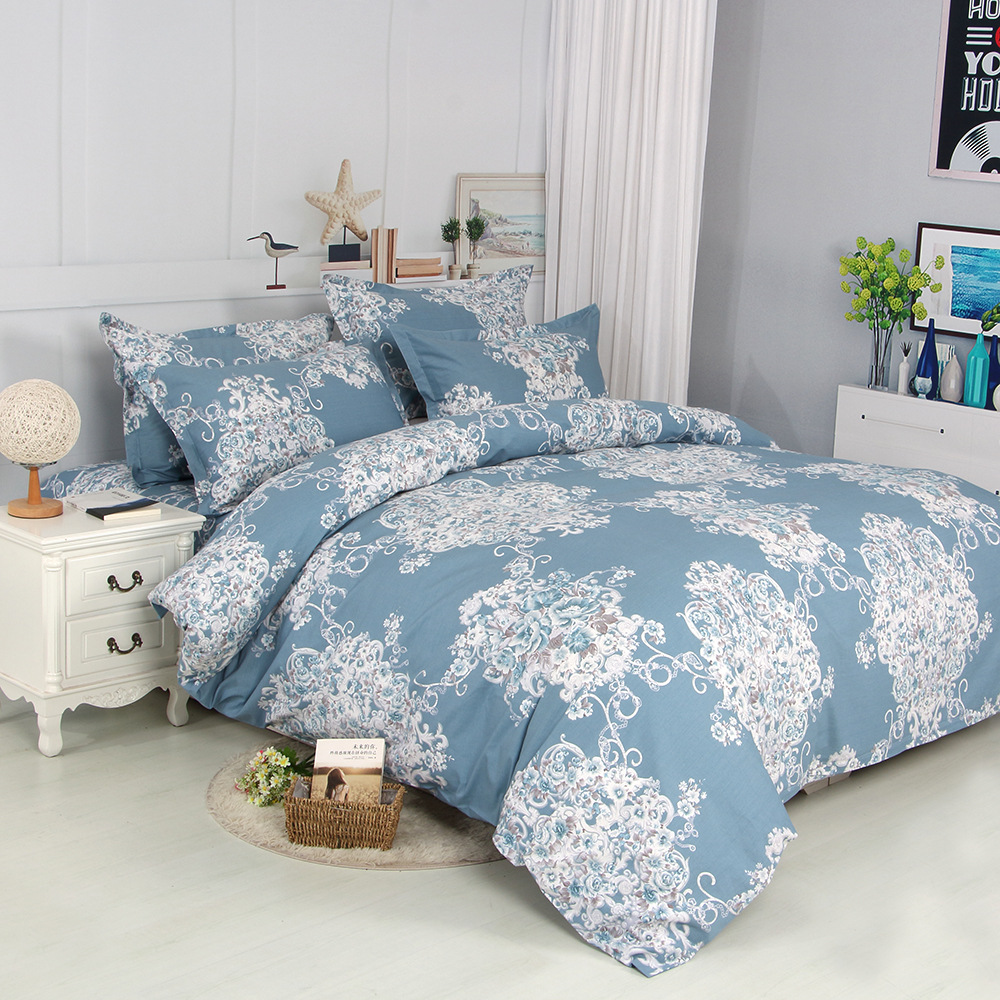 Bộ chăn ga gối đệm cotton nguyên chất dày chăn bông đơn mảnh nguyên chất bông nguyên chất chăn bông đơn mảnh bán trực tiếp tại nhà máy