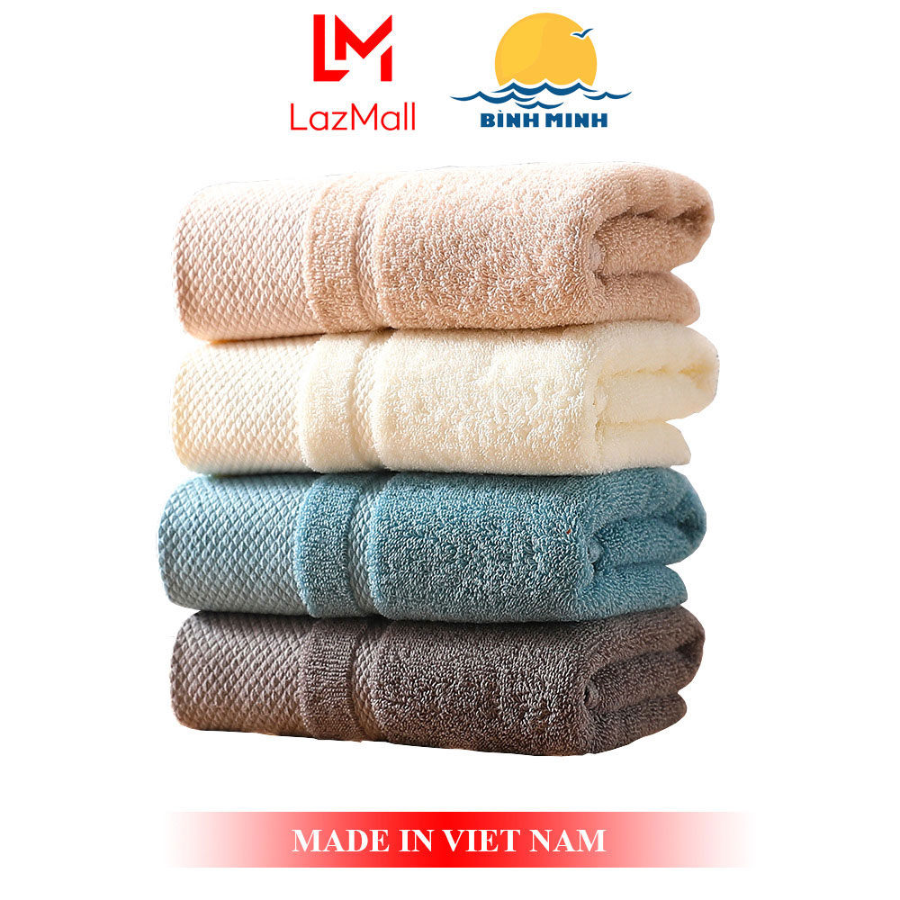 Khăn Mặt Cotton Nguyên Chất 100% Vải 40 Sợi Dệt - Chất Bông Tinh Khiết - Bình Minh