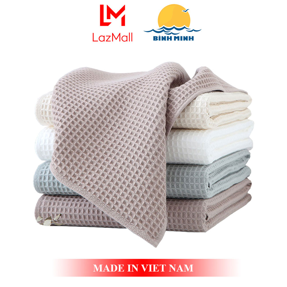 Khăn Mặt Sợi Bông Tinh Khiết Vải Cotton Thấm Hút Siêu Tốt Kháng Khuẩn - Bình Minh