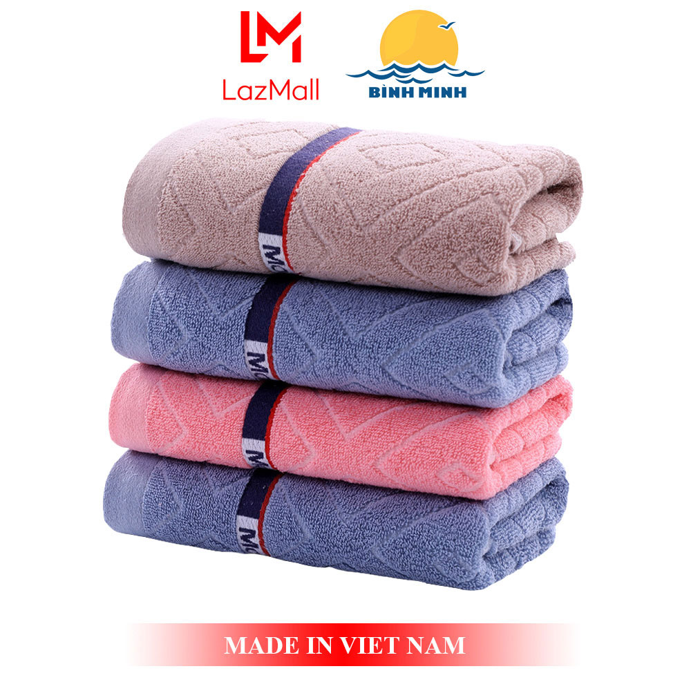 Khăn Tắm Khổ Lớn Chất Vải Cotton Thấm Nước Mềm Mịn - Sợi Bông Tinh Khiết Thân Thiện - Bình Minh