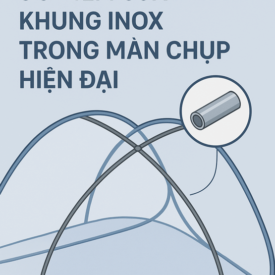 Ưu điểm của khung inox trong màn chụp hiện đại