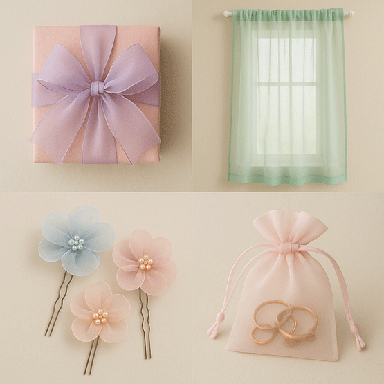 Tái chế vải Organza cũ thành đồ dùng hữu ích.