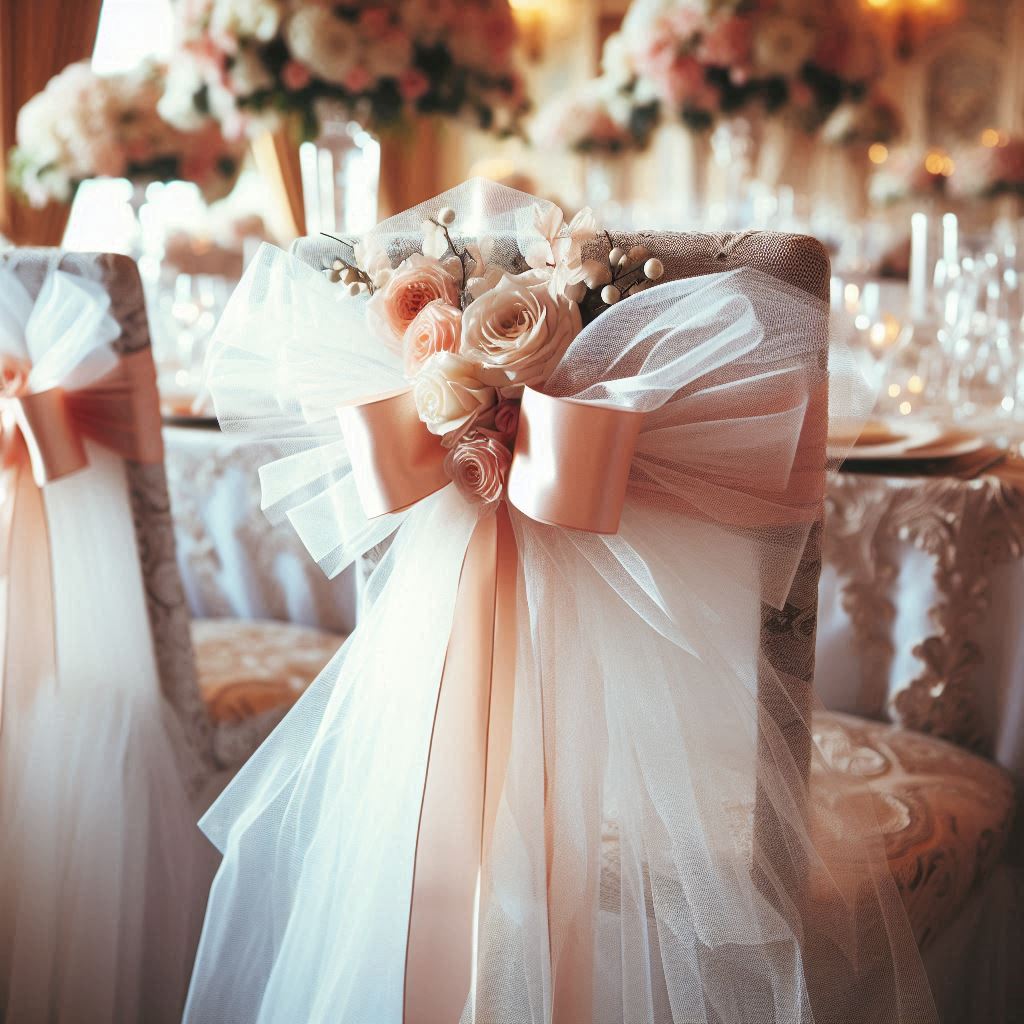 Nơ ghế Organza: Điểm nhấn không thể thiếu cho tiệc cưới, sự kiện.