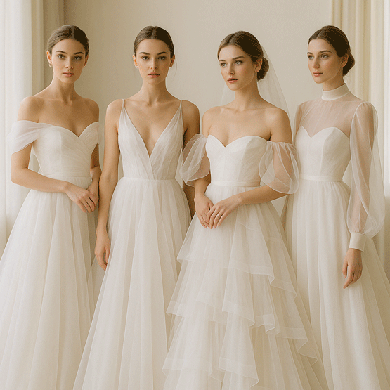 Top các kiểu dáng váy cưới Organza đẹp lộng lẫy, kinh điển.
