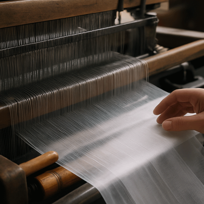 Bí mật đằng sau quy trình dệt vải Organza.