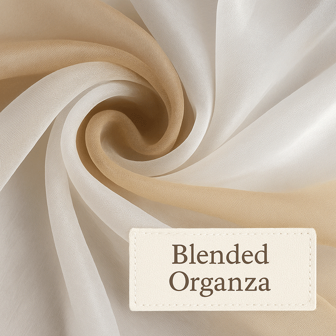Tìm hiểu về Organza pha trộn (Blended Organza).