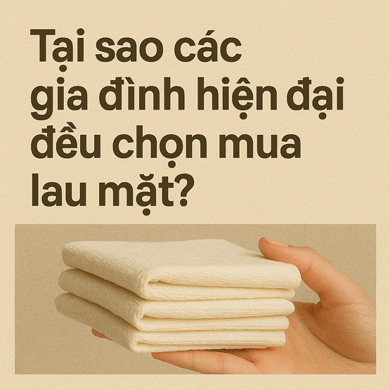 Tại sao các gia đình hiện đại đều chọn mua khăn lau mặt?