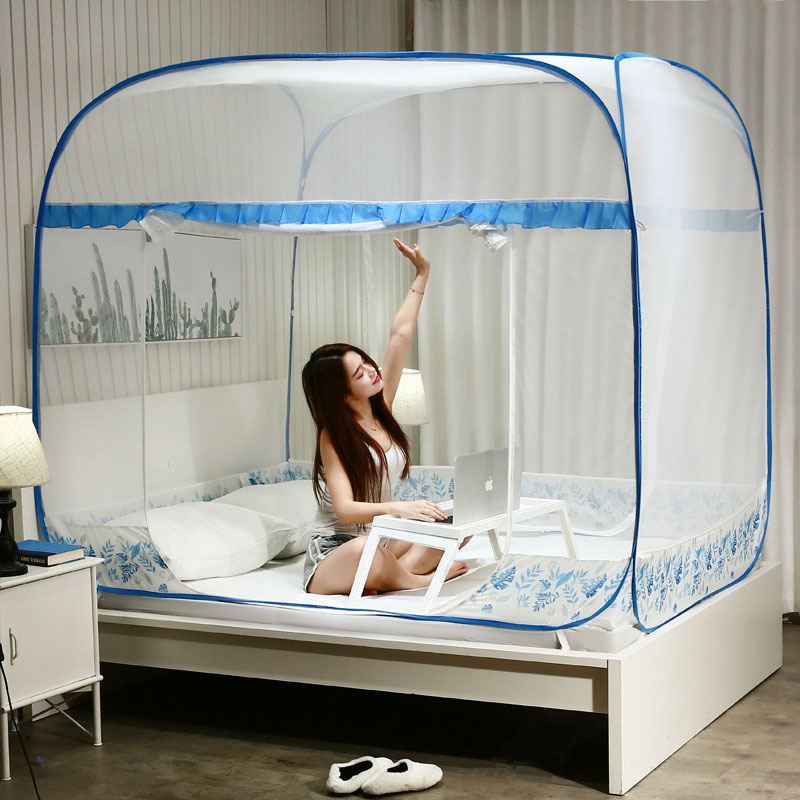 Màn chụp tự bung đỉnh rộng Bình Minh loại 1 đủ kích cỡ 1m6*2m, 1m8*2m, 2m2*2m có cả 1 cửa và 2 cửa