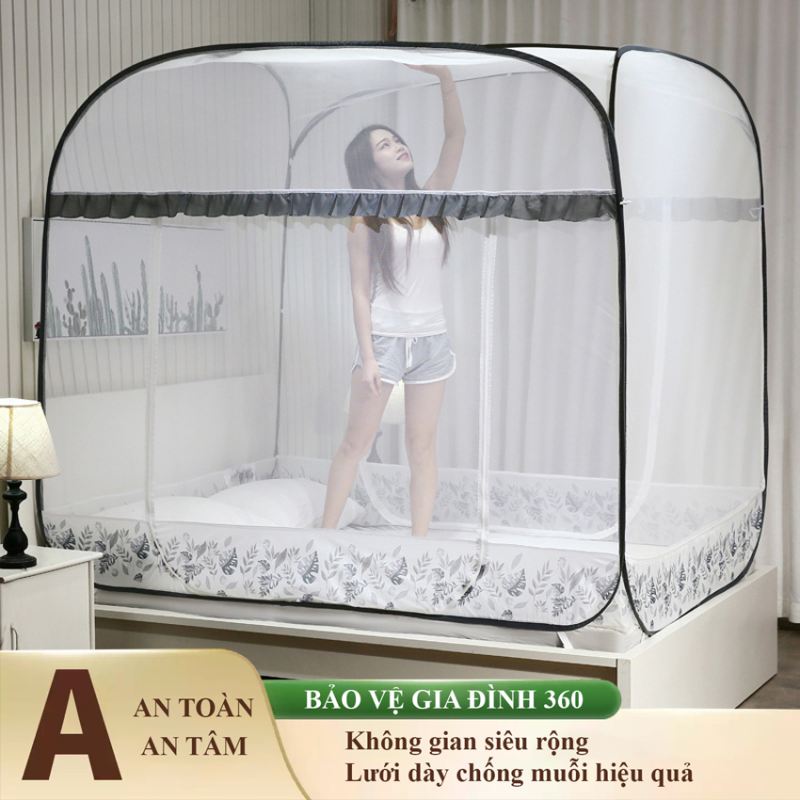 Mùng Chụp Tự Bung Bình Minh - Gấp Gọn Chống Muỗi Cao Cấp