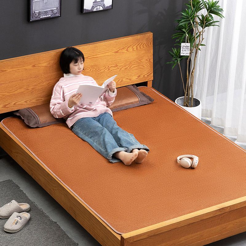 Chiếu mây điều hoà cao cấp gấp gọn bản lót lụa kèm viền lụa bền đẹp