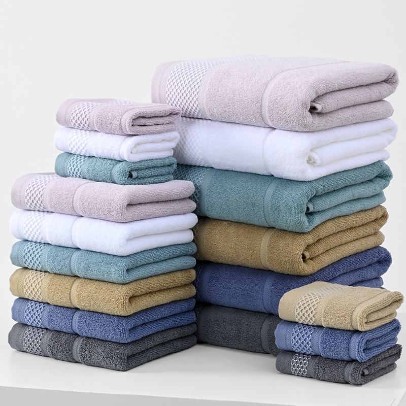 Khăn tắm cotton mềm mại thấm hút – Dùng trong gia đình, tắm rửa, rửa mặt cho người lớn