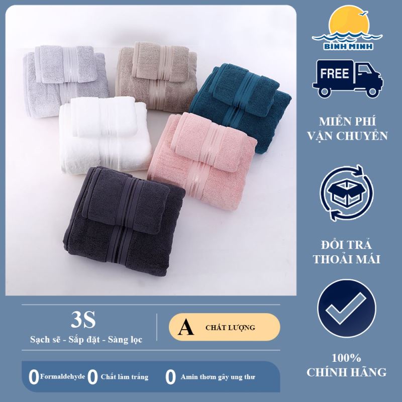 Khăn tắm - Khăn lau mặt sợi bông thấm hút