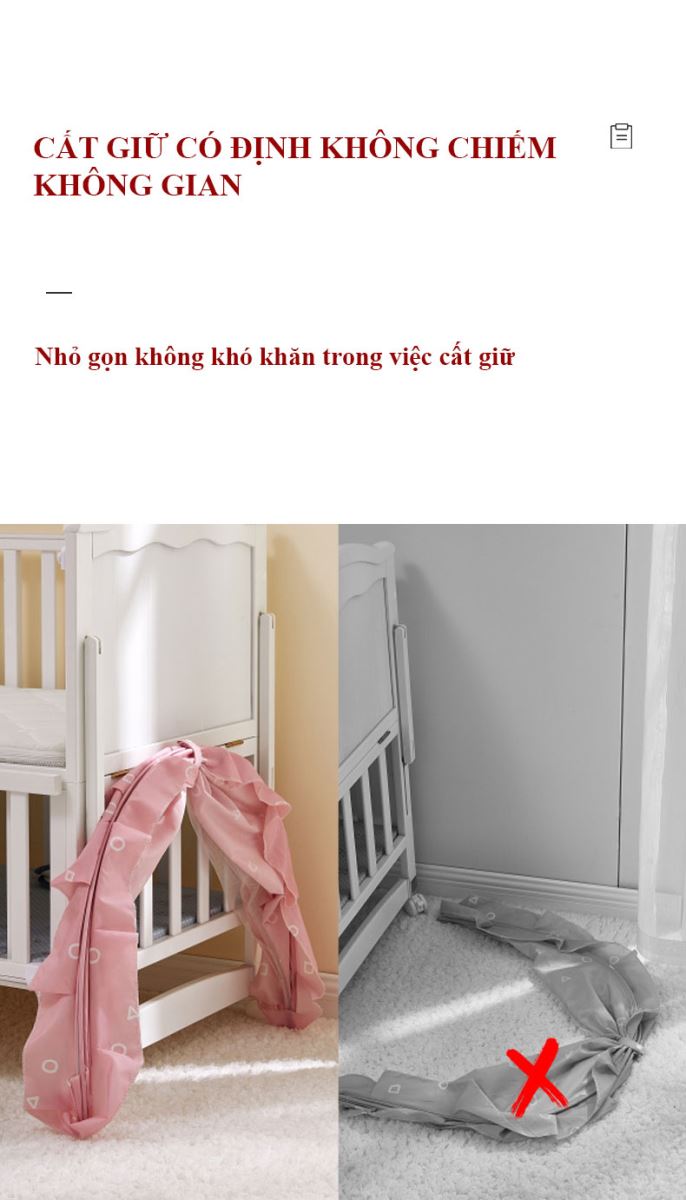 Màn chụp chống muỗi tự bung cho bé 11