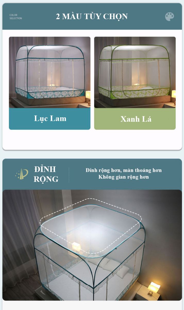 Màn chụp chống muỗi tự bung 3